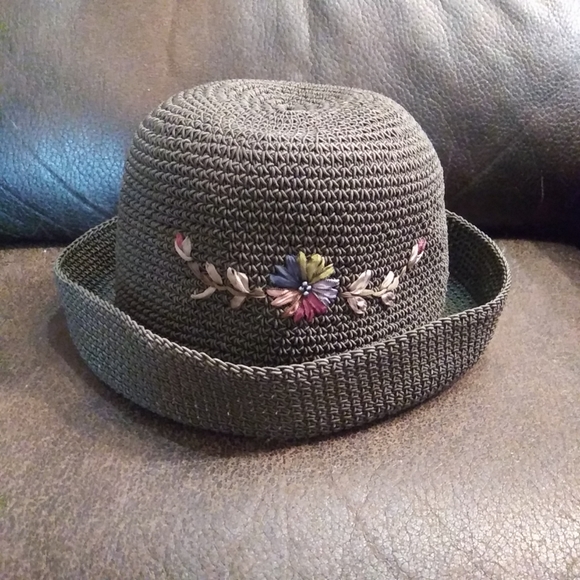 Blossom flower hat 90s hat. Retro flower pot bucket hat - Picture 1 of 8